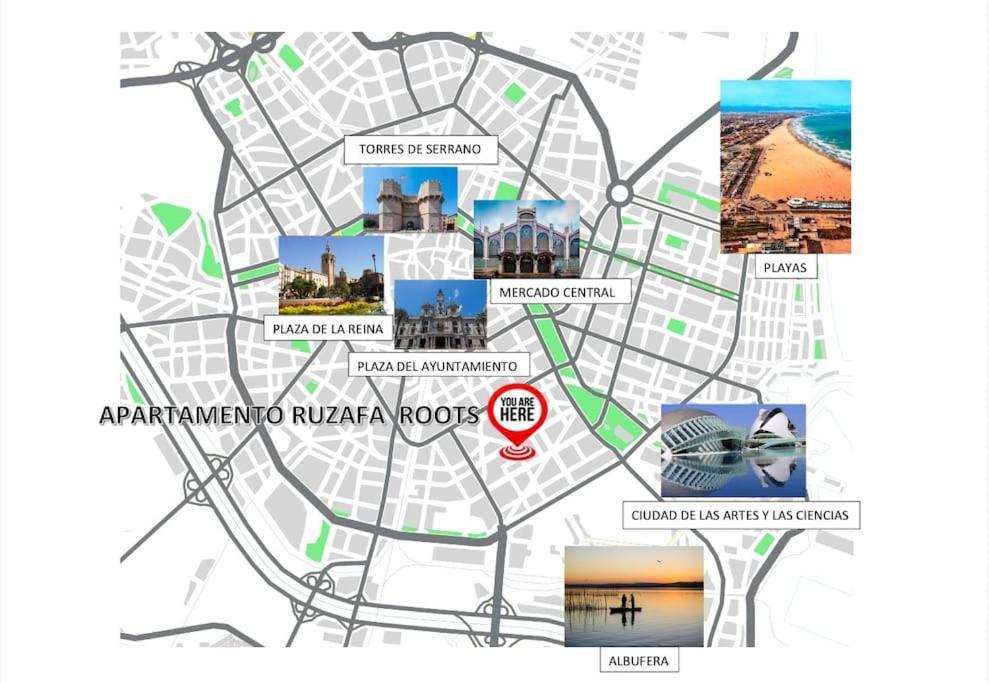 ולנסיה Apartment Ruzafa Roots, 12 Min To Centre, Smart Tv, Wine מראה חיצוני תמונה